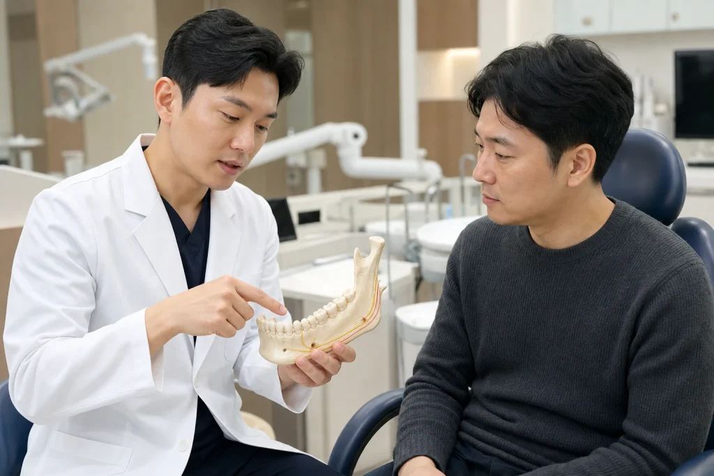 임플란트 골유착 기간 단계별 치료 계획 설명